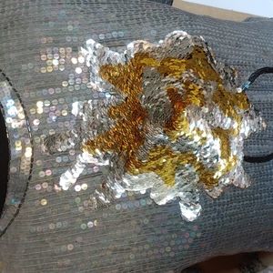 Vintage Floral Sequined top